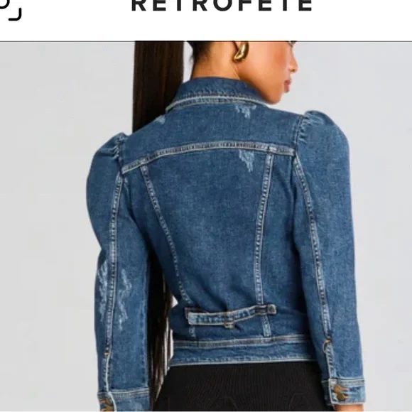 RETROFETE royal blue “Ada” jacket 
Only warn once size small - Picture 2 of 3